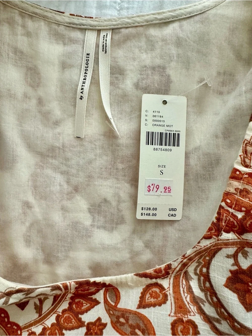 By Anthropologie Puff-Sleeve Babydoll Blouse